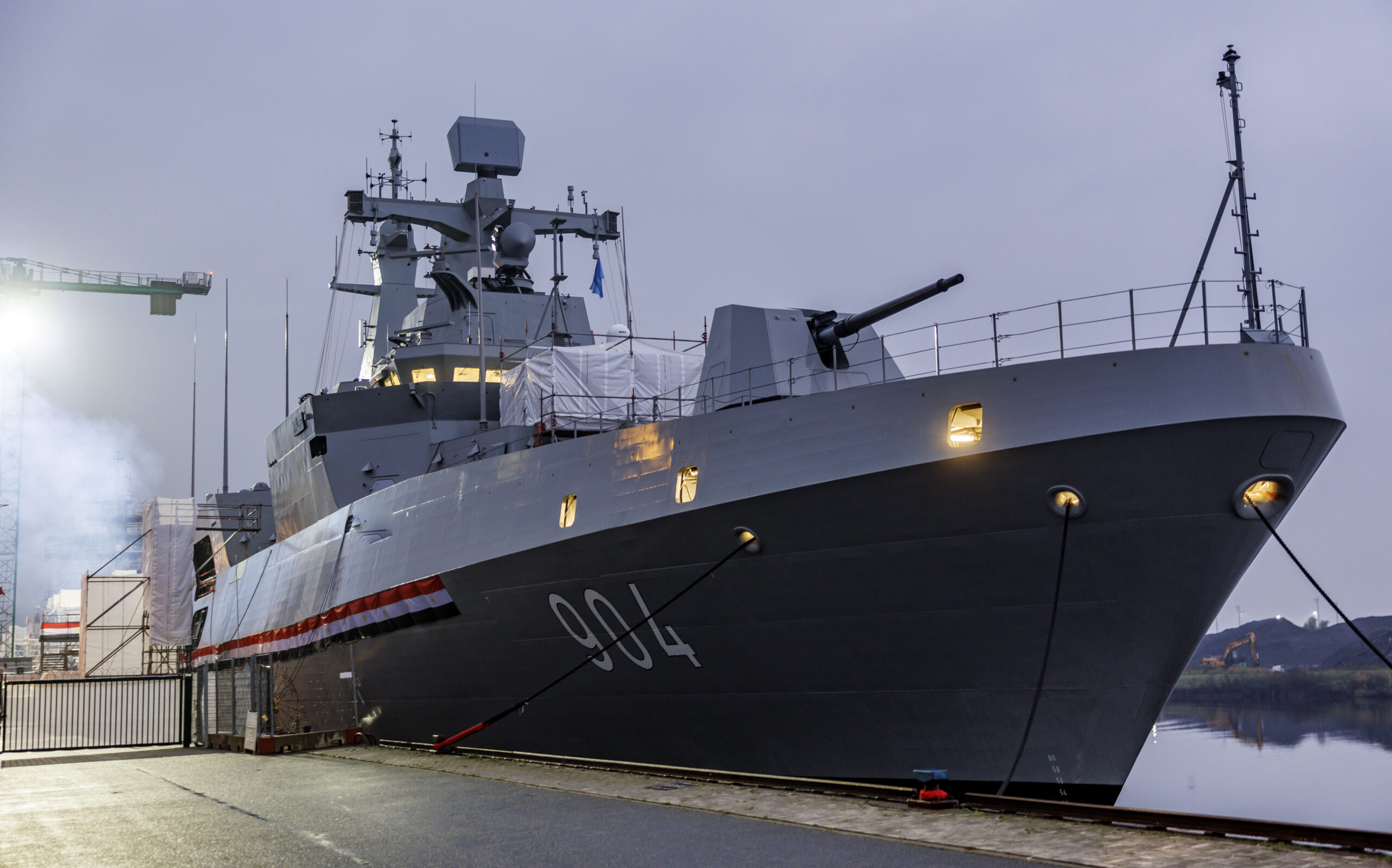 Egyptian Navy's Al-Aziz frigate.