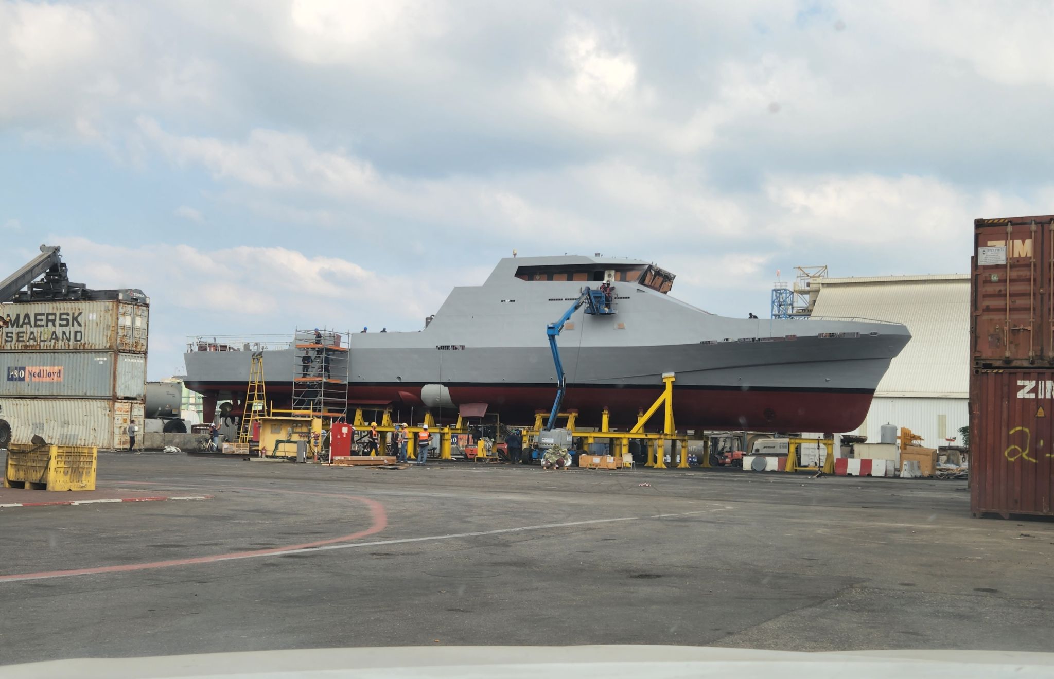 Israel Shipyards launches offshore patrol vessel S-45