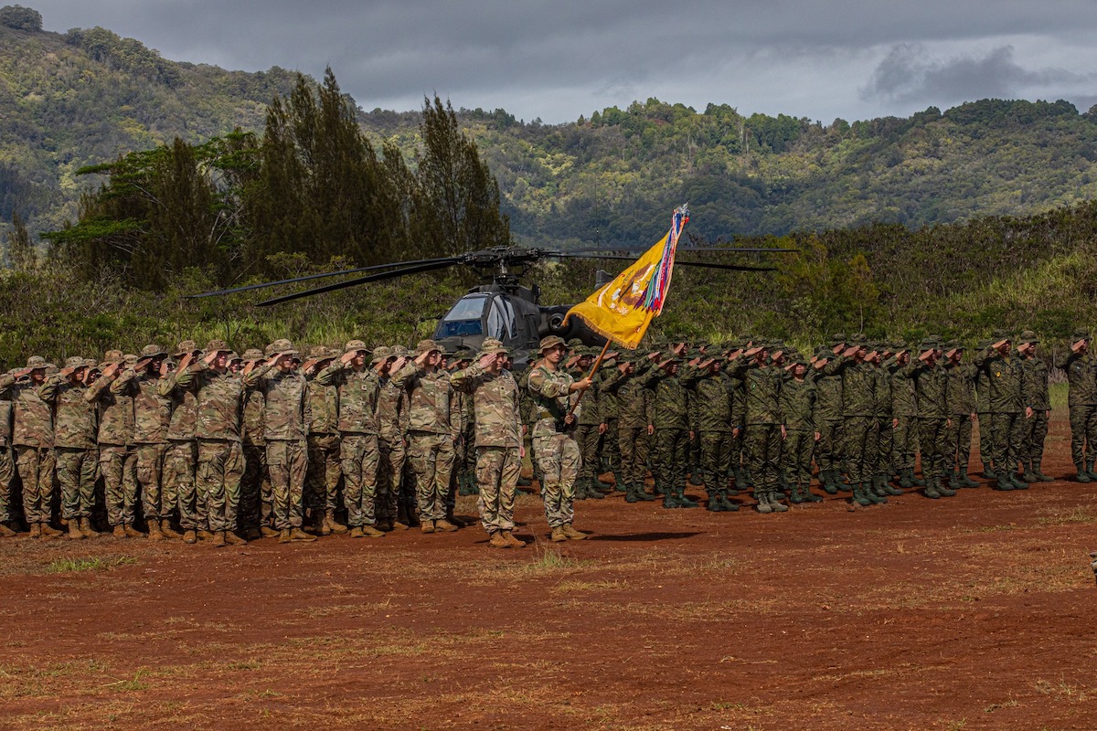 Joint Pacific Multinational Readiness Training Center rotation 23-01 opening ceremony