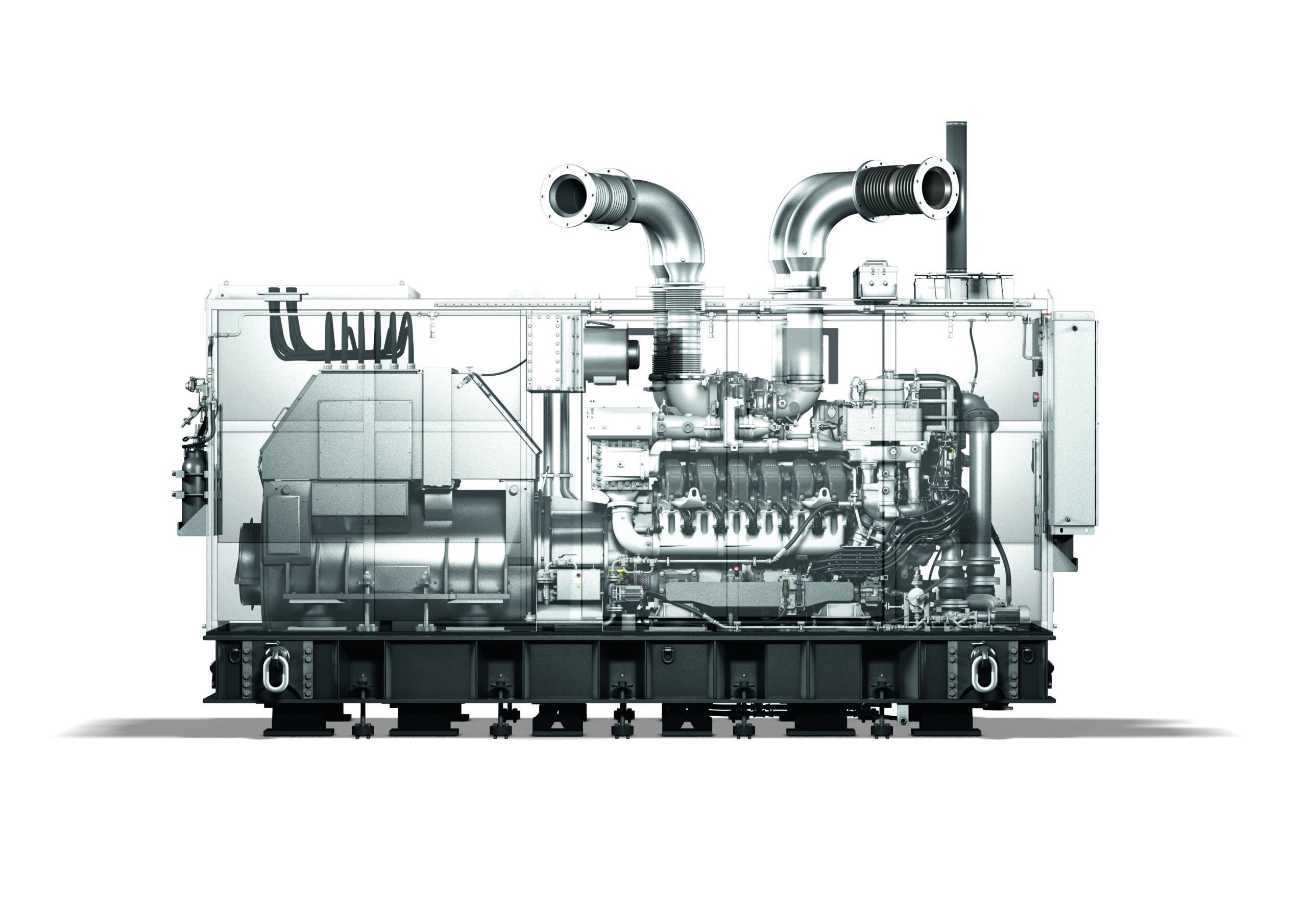 MTU 12V 4000 genset on Type 23 vessels.