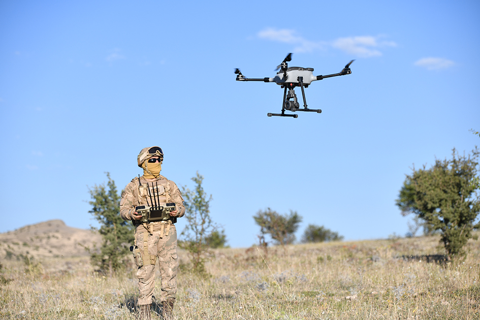 STM's rotary-wing surveillance drone system STM TOGAN