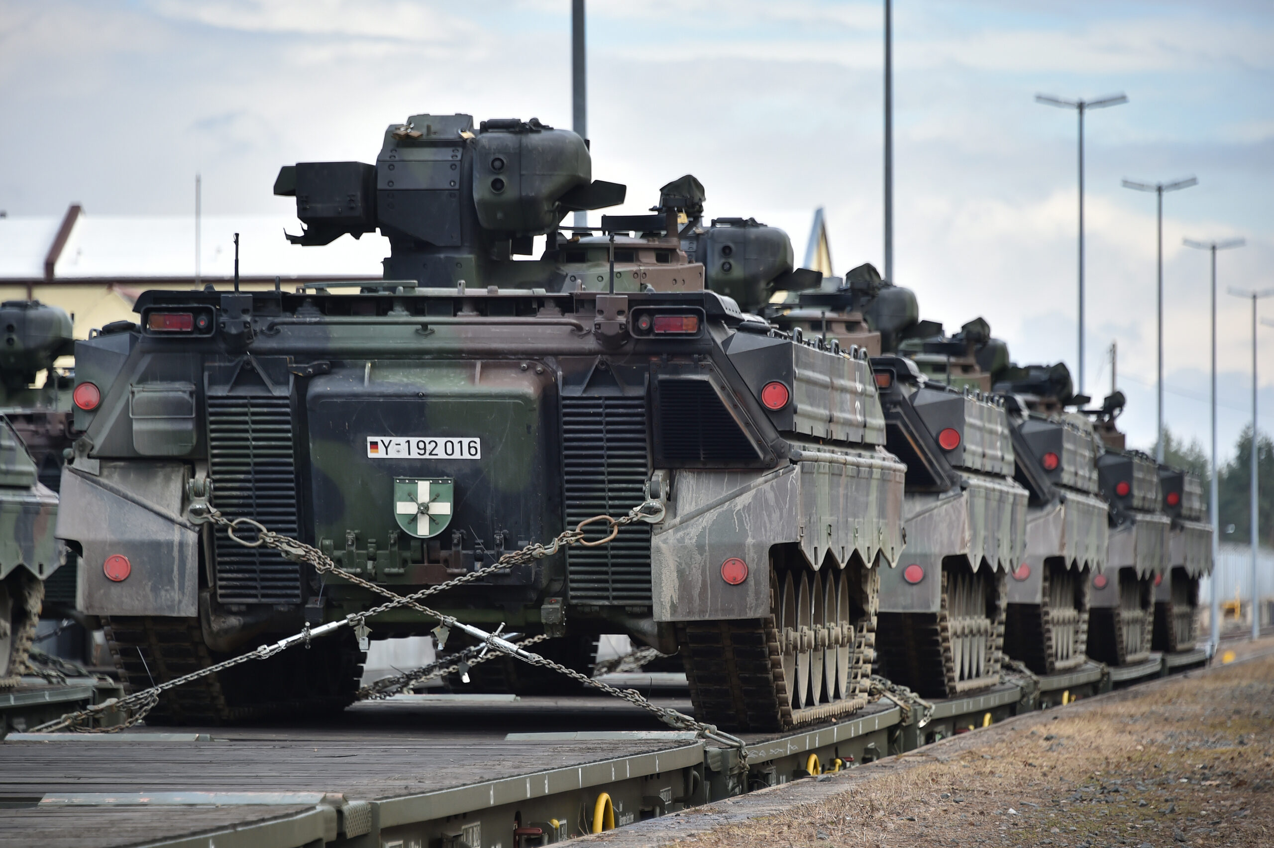 German Marder infantry fighting vehicles