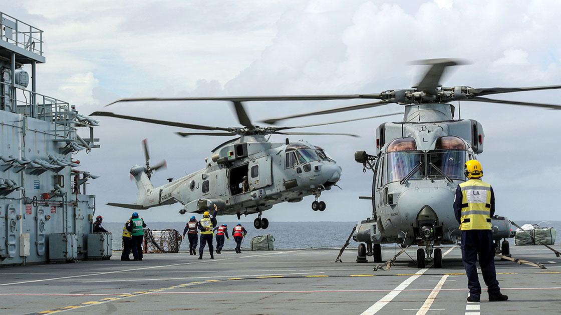 Merlin helicopters