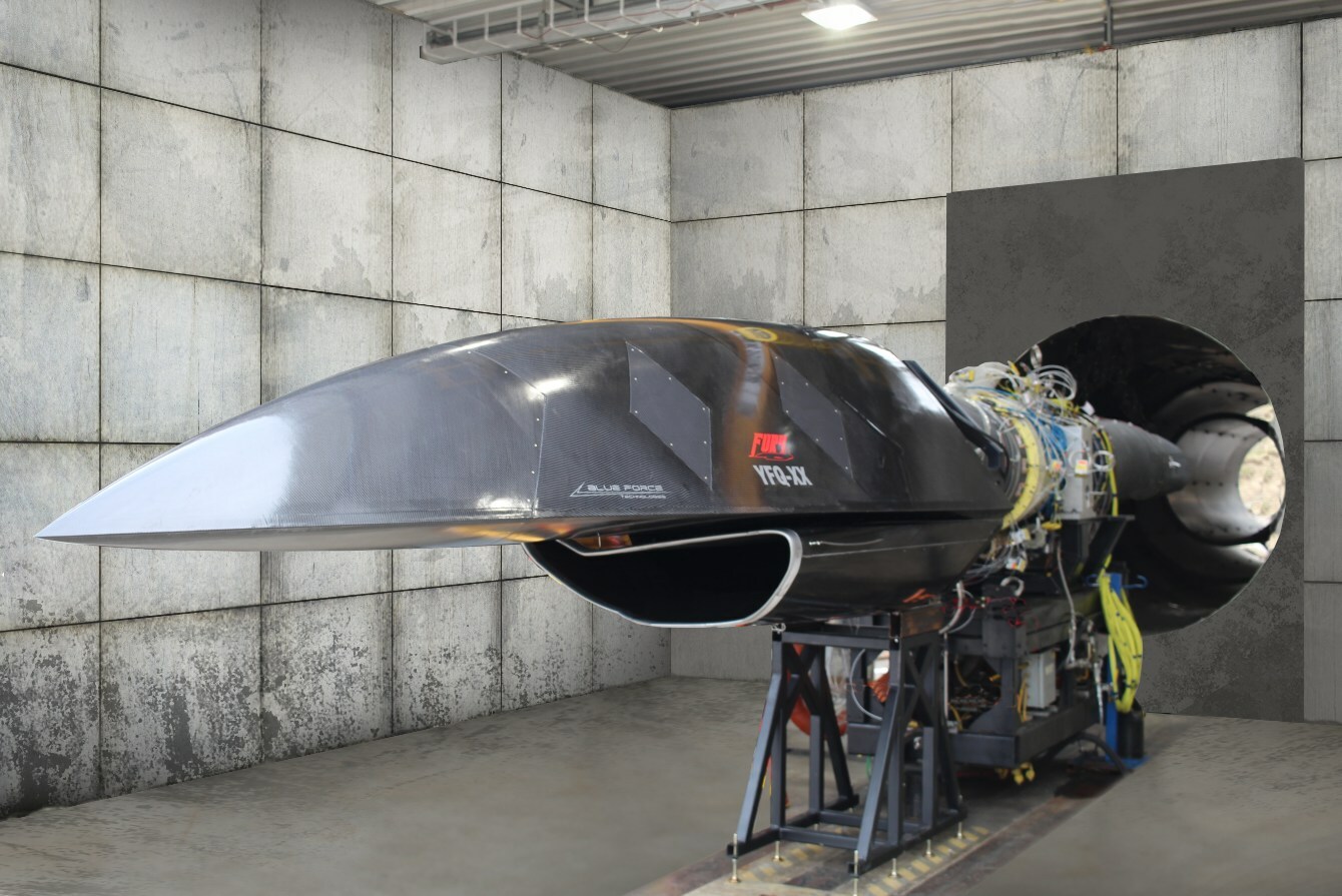 Fury conducting a ground engine test