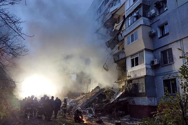 Russian missile strike in Ukraine