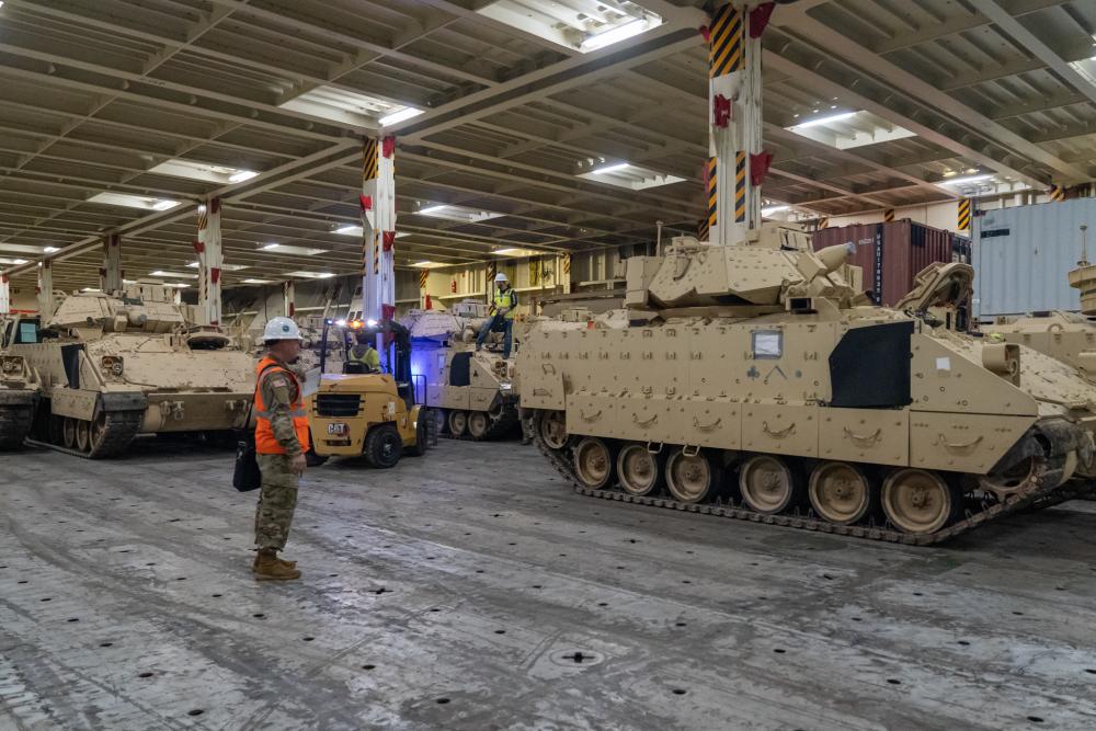 Bradley fighting vehicles