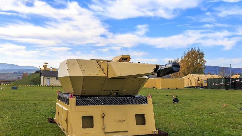 Surface-to-Air Missile Group’s MANTIS (Modular, Automatic and Network capable Targeting and Interception System) air defense system
