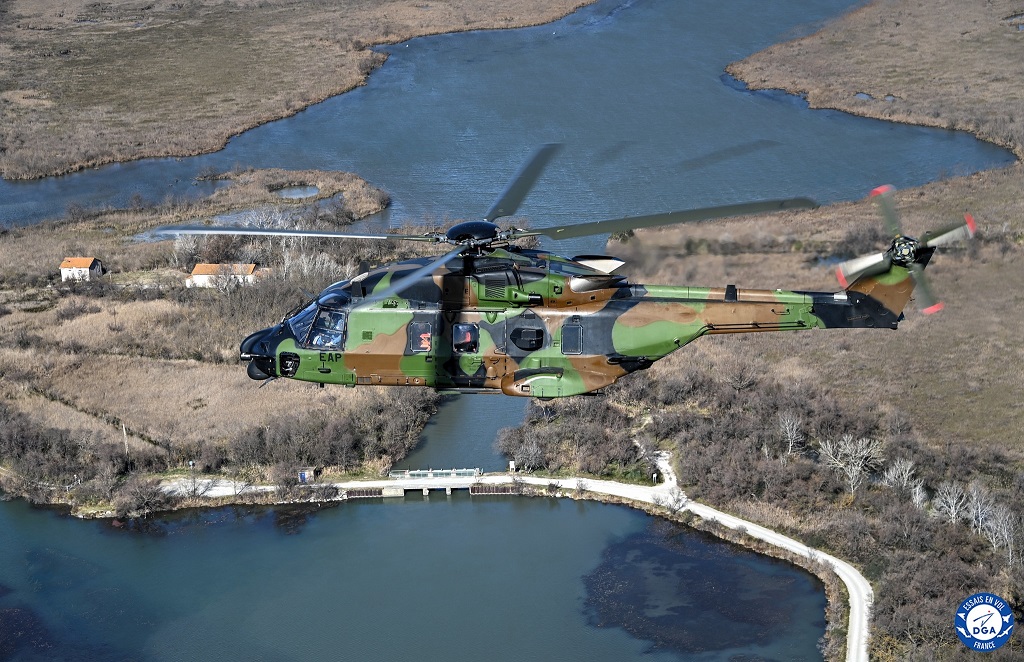 NH90 helicopter on sustainable fuel
