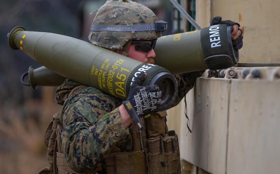 155mm artillery shells