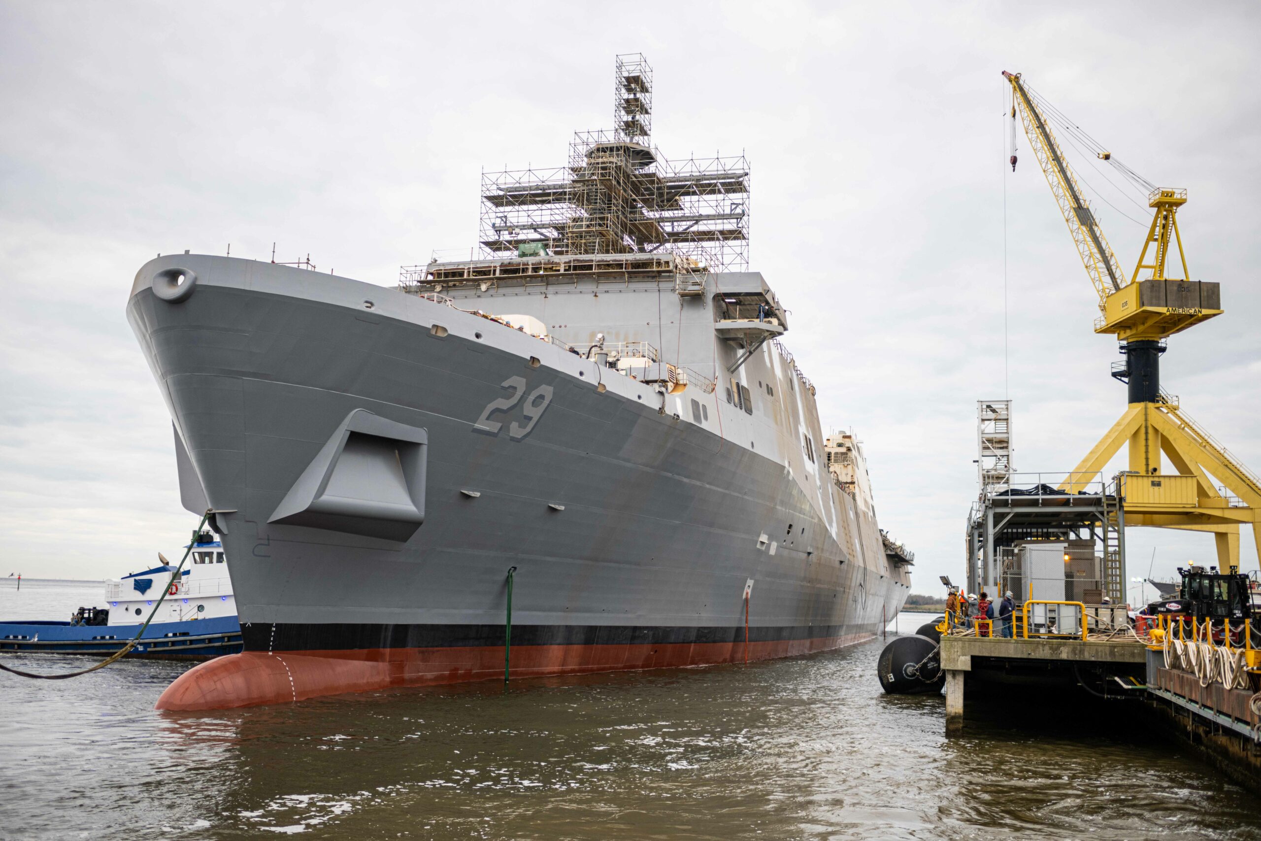 US Navy's 13th San Antonio-class vessel, the USS Richard M. McCool Jr. (LPD 29)