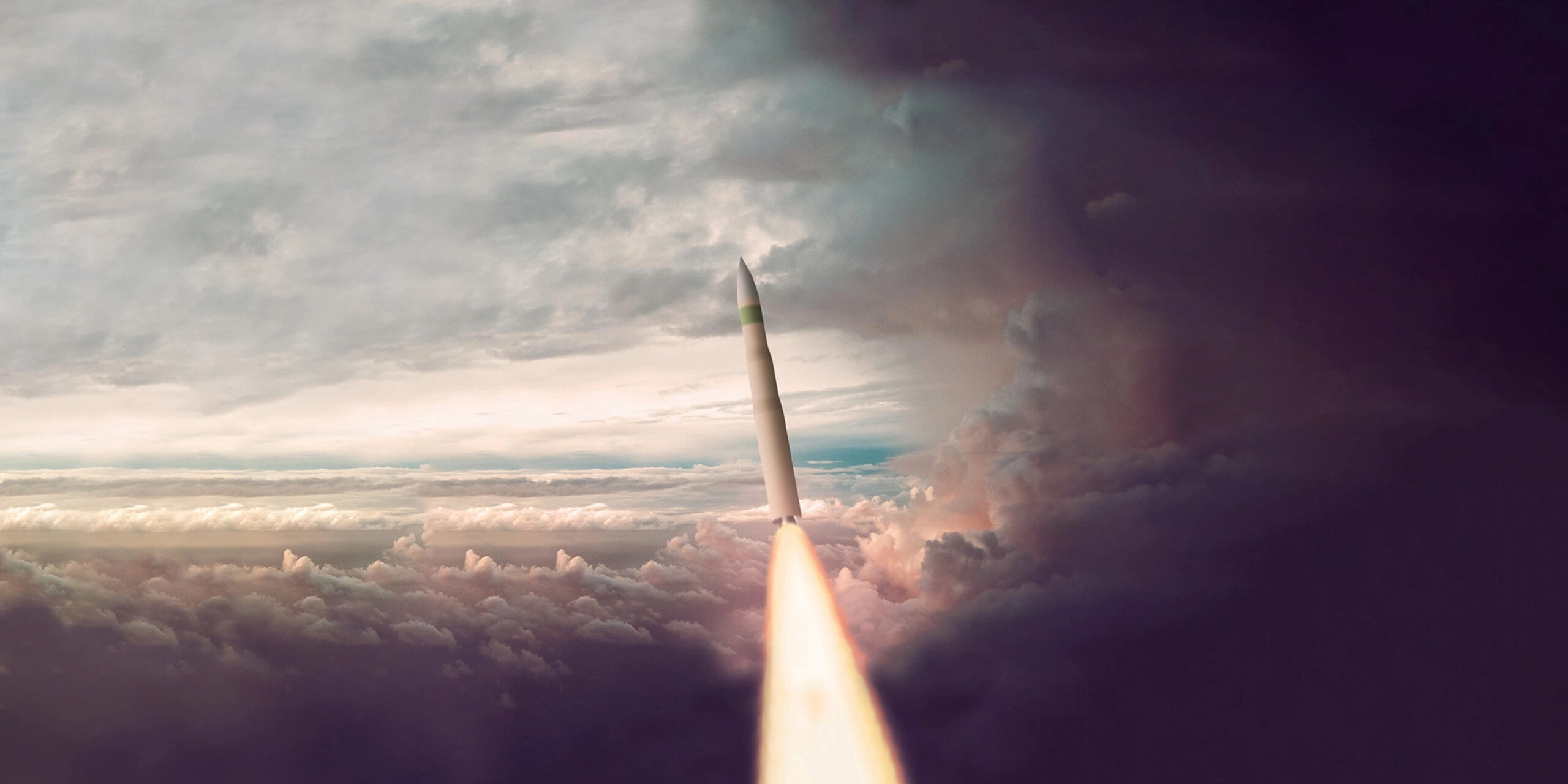 Artist rendering of Sentinel missile.
