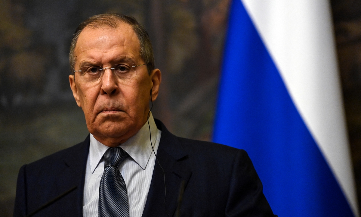 Russian Foreign Minister Sergei Lavrov.