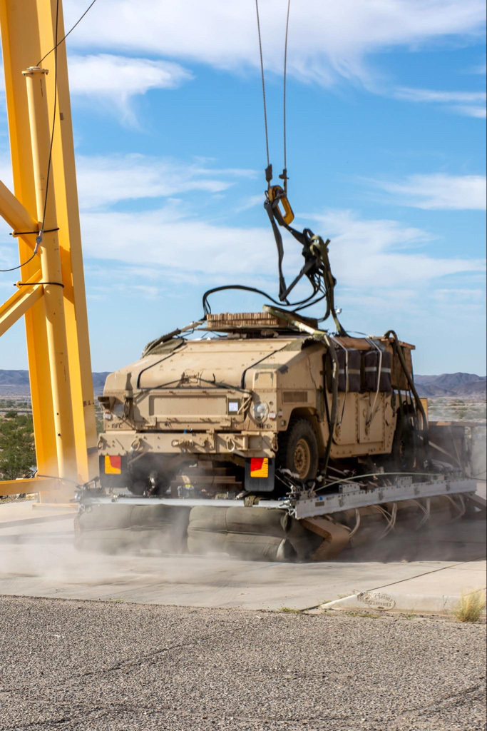Rapid Rigging De-Rigging Airdrop System (RRDAS) demonstration. Photo: US Army