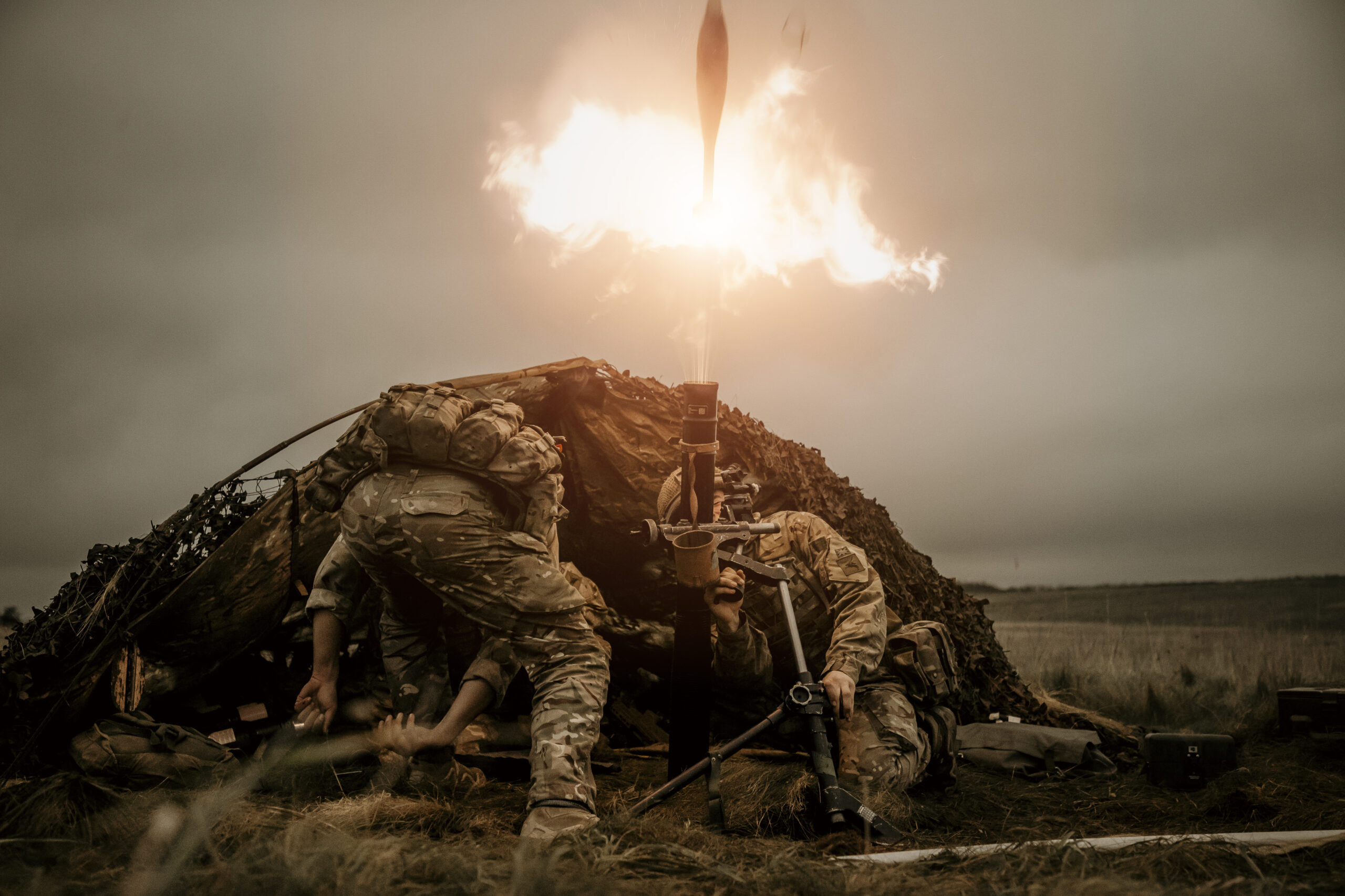 Paratroopers have demonstrated the firepower that they could bring to bear during combat missions as the British Armys global response force. As the culmination of a course in support weapons skills, paratroopers staged a firepower demonstration on Salisbury Plain. A fast-moving scenario saw an advancing force of enemy armoured vehicles engaged and defeated with Javelin and NLAW anti-tank missiles, 81mm mortar, Grenade Machine Guns, Heavy Machine Guns and General Purpose Machine Guns. Paratroopers opened fire from both ground positions and while moving in RWMIK patrol vehicles. The five-week-long Support Weapons Cadres trained soldiers from Colchester-based 2nd and 3rd Battalions The Parachute Regiment to serve in their units specialist Machine gun, Mortar and Anti-tanks platoons. Soldiers were taught the practical skills to fire and maintain weapons in the field, and how to use firepower in different tactical scenarios.
