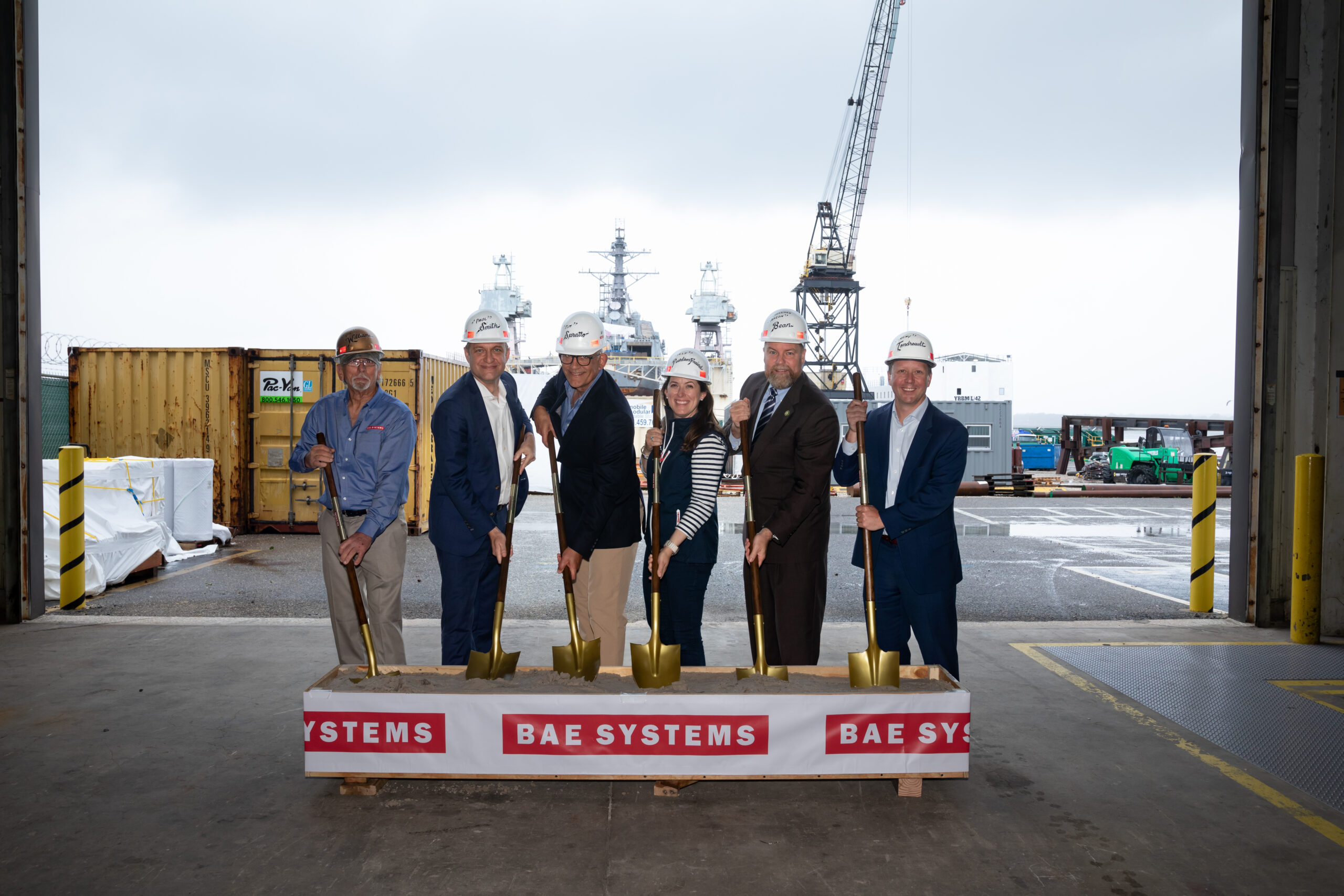 Ground-breaking ceremony for BAE Systems shipyard's new facility in Jacksonville, Florida.