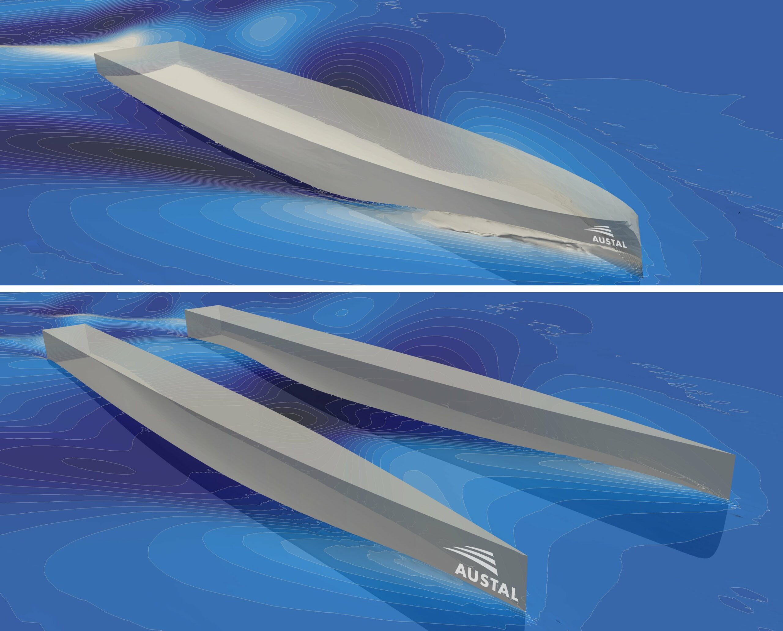 Austal's 'DeepMorpher' Artificial intelligence tool assists in optimising monohull and multi-hull solutions with maximum hull form efficiency.