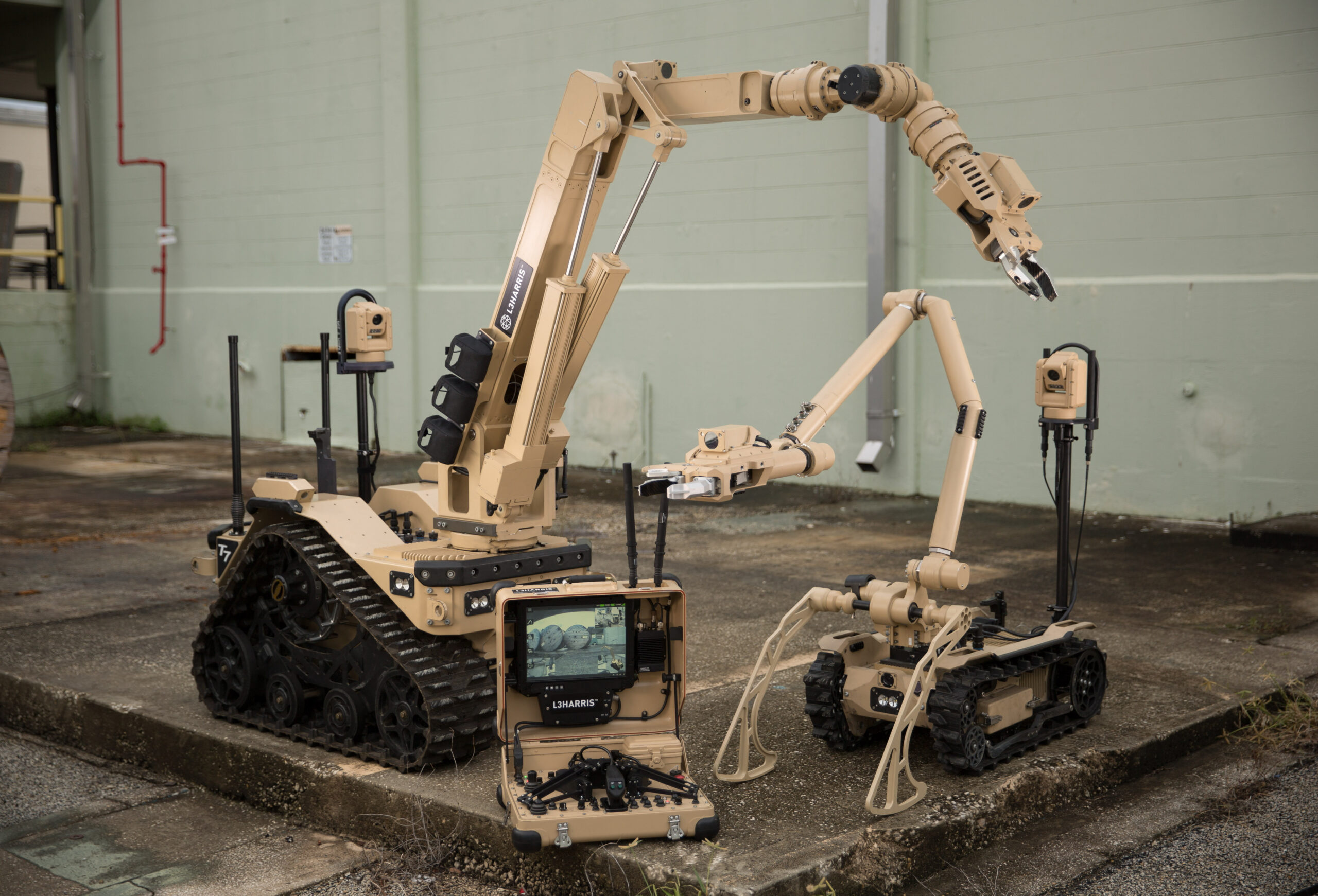 An Explosive Ordnance Disposal robot built by Brisbane-based company L3Harris Micreo. *** Local Caption *** Defence has signed a $46 million contract with Brisbane-based company L3Harris Micreo Pty Ltd to manufacture new explosive ordnance disposal (EOD) robots.The project will deliver up to 80 medium and heavy EOD robots through Defences Joint Counter Improvised Explosive Device Capability sub-program supporting the ADFs sailors, soldiers and aviators. The program will replace the current in-service EOD robots with a new generation of EOD robots to deliver a modern and agile capability with endurance and useability improvements for personnel. In addition to partnership with L3Harris Micreo Pty Ltd, LAND 154 will present opportunities for Australian industry through both acquisition and sustainment phases, ensuring sovereign capability and ongoing employment opportunities. The new EOD robots will be delivered under project LAND 154 Phase 4.