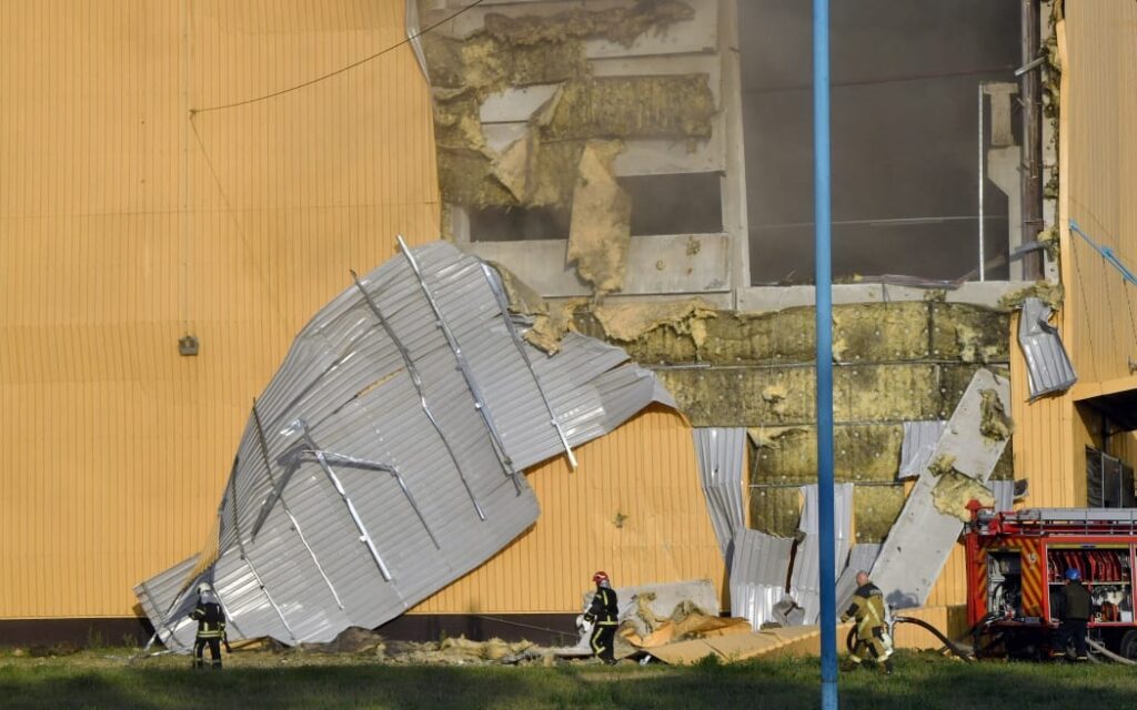 massive Russian drone strike