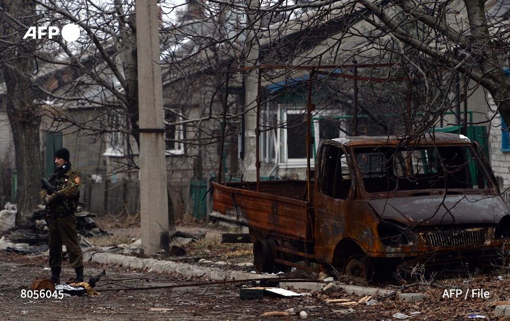 Russian soldier in Donetsk