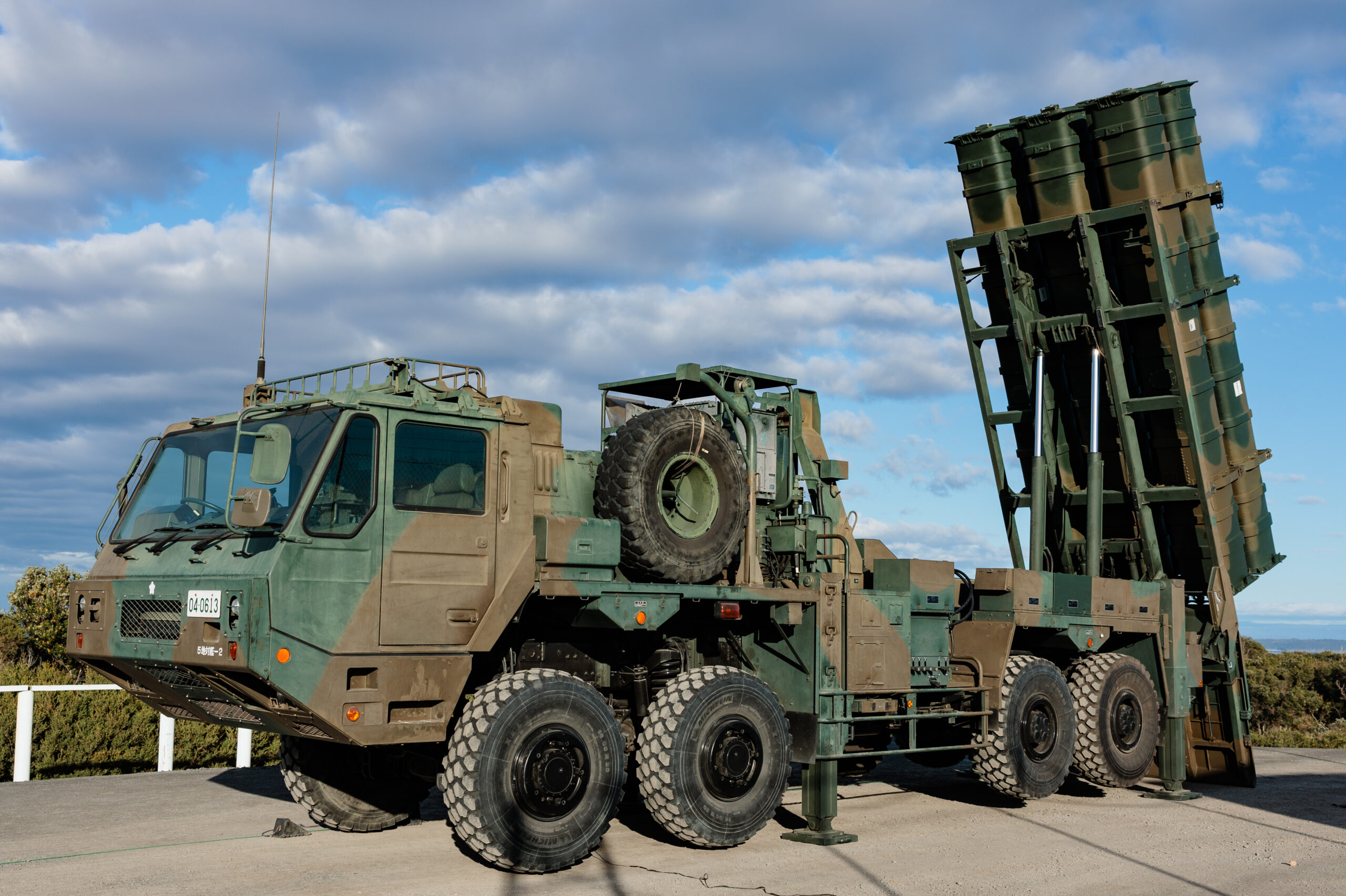 A Japan Ground Self-Defence Force Type 12 Surface-to-Ship Missile system at Beecroft Weapons Range, NSW in the lead up to Exercise Talisman Sabre 2023. *** Local Caption *** Exercise Talisman Sabre 2023 is being conducted across northern Australia from 22 July to 4 August.More than 30,000 military personnel from 13 nations will directly participate in Talisman Sabre 2023, primarily in Queensland but also in Western Australia, the Northern Territory and New South Wales. Talisman Sabre is the largest Australia-US bilaterally planned, multilaterally conducted exercise and a key opportunity to work with likeminded partners from across the region and around the world. Fiji, France, Indonesia, Japan, Republic of Korea, New Zealand, Papua New Guinea, Tonga, the United Kingdom, Canada and Germany are all participating in Talisman Sabre 2023 with the Philippines, Singapore and Thailand attending as observers. Occurring every two years, Talisman Sabre reflects the closeness of our alliance and strength of our enduring military relationship with the United States and also our commitment to working with likeminded partners in the region. Now in its tenth iteration, Talisman Sabre provides an opportunity to exercise our combined capabilities to conduct high-end, multi-domain warfare, to build and affirm our military-to-military ties and interoperability, and strengthen our strategic partnerships.