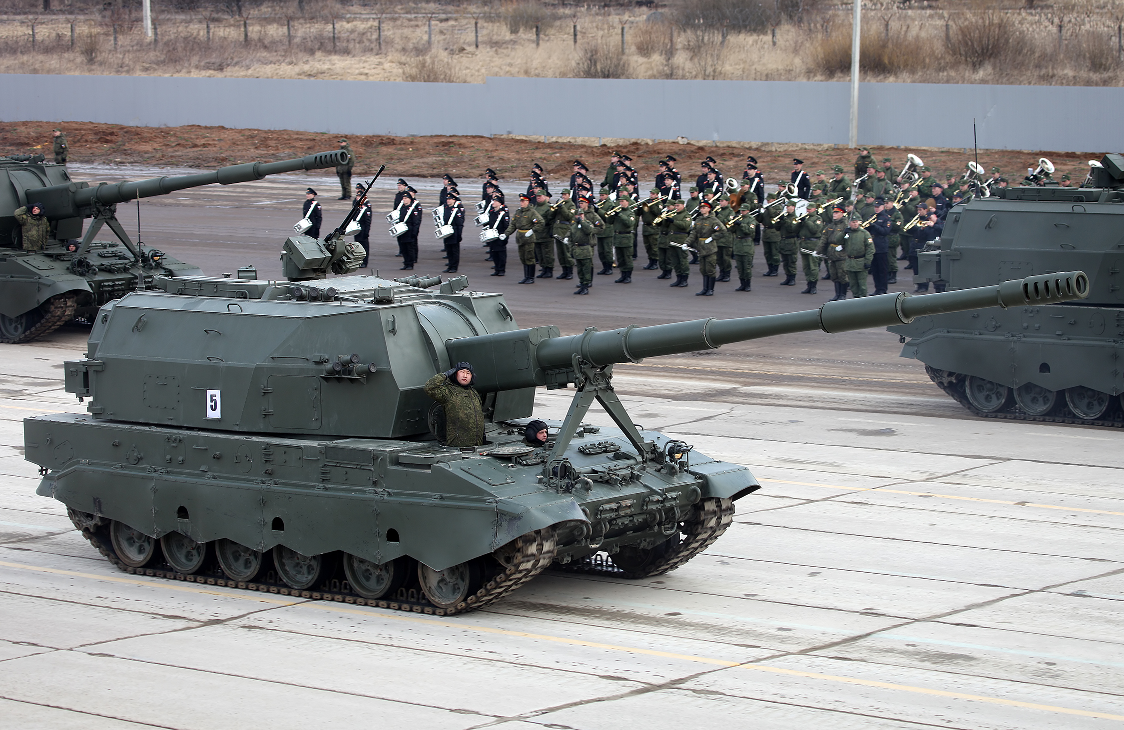 Koalitsiya-SV 152mm self-propelled howitzer