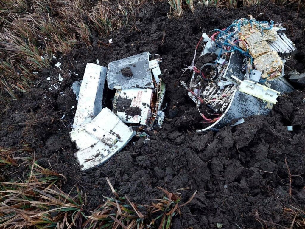 rocket fragments