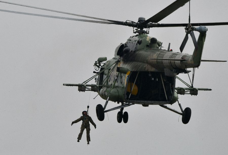 Ukrainian MI-8 helicopter