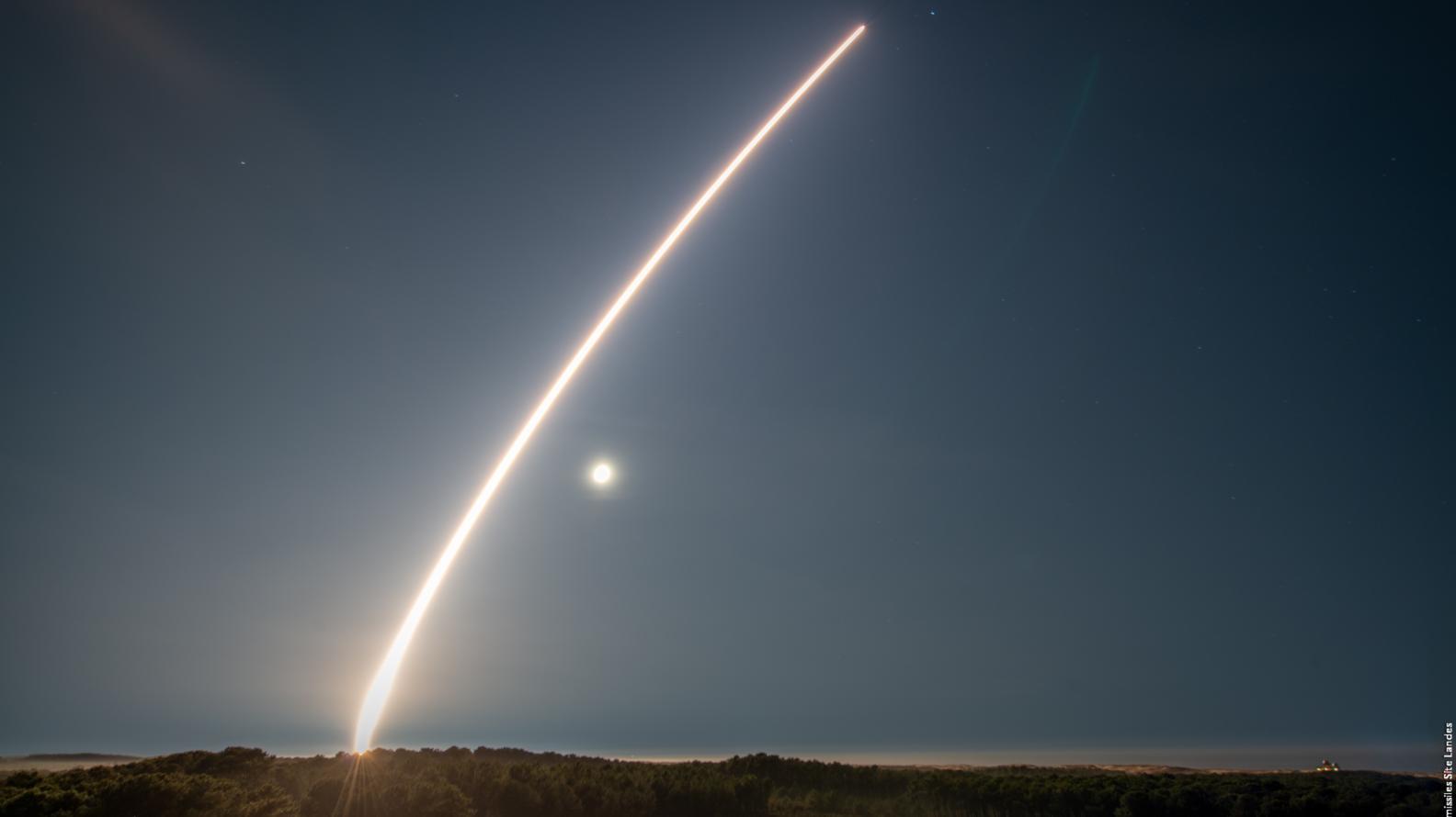 Test-launch of France's M51 ballistic missile.