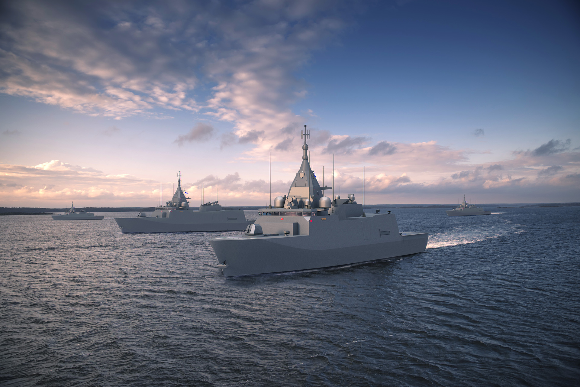 Concept of Finnish Navy's future Pohjanmaa-class corvettes. Photo: Rauma Marine Constructions