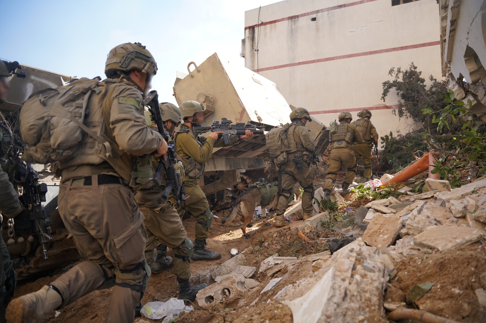 Israeli troops in Gaza