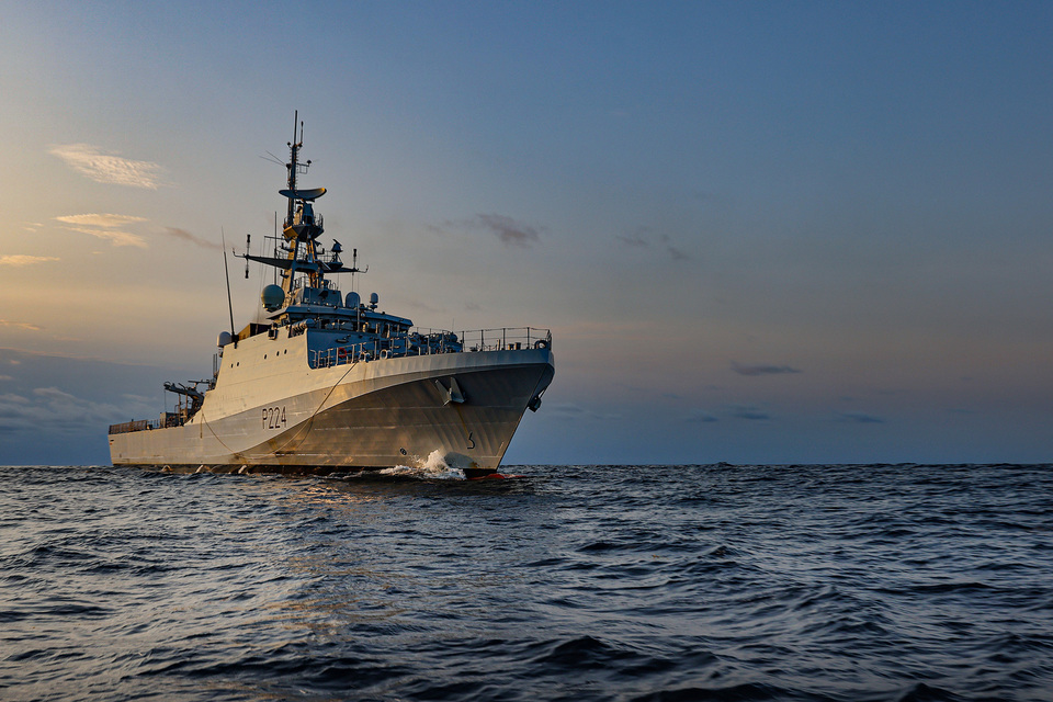 Royal Navy patrol ship