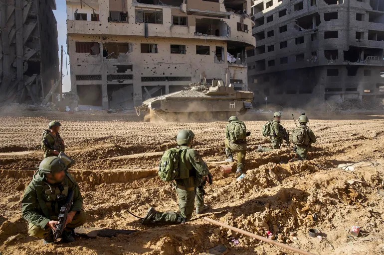 Israeli soldiers in Gaza