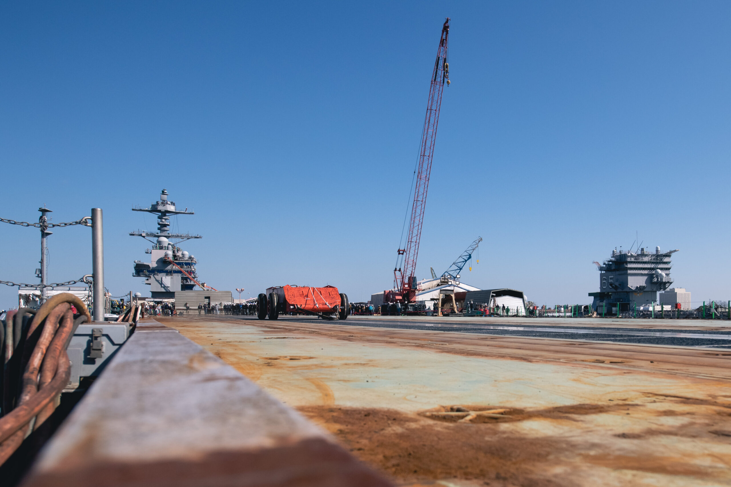 John F. Kennedy CVN 79 Dead Load Testing