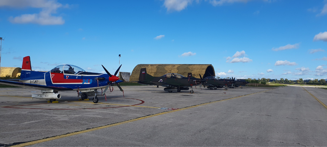 Slovenian PC-9 training aircraft