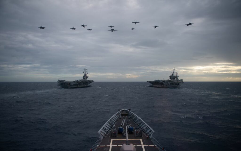 US Navy warships