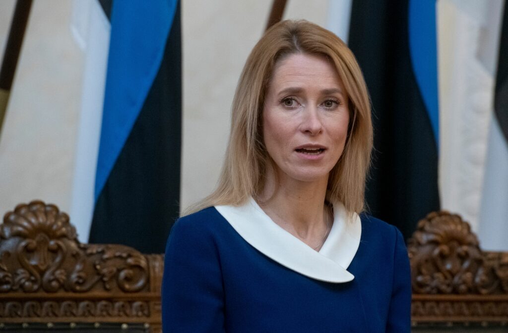 Estonian Prime Minister Kaja Kallas