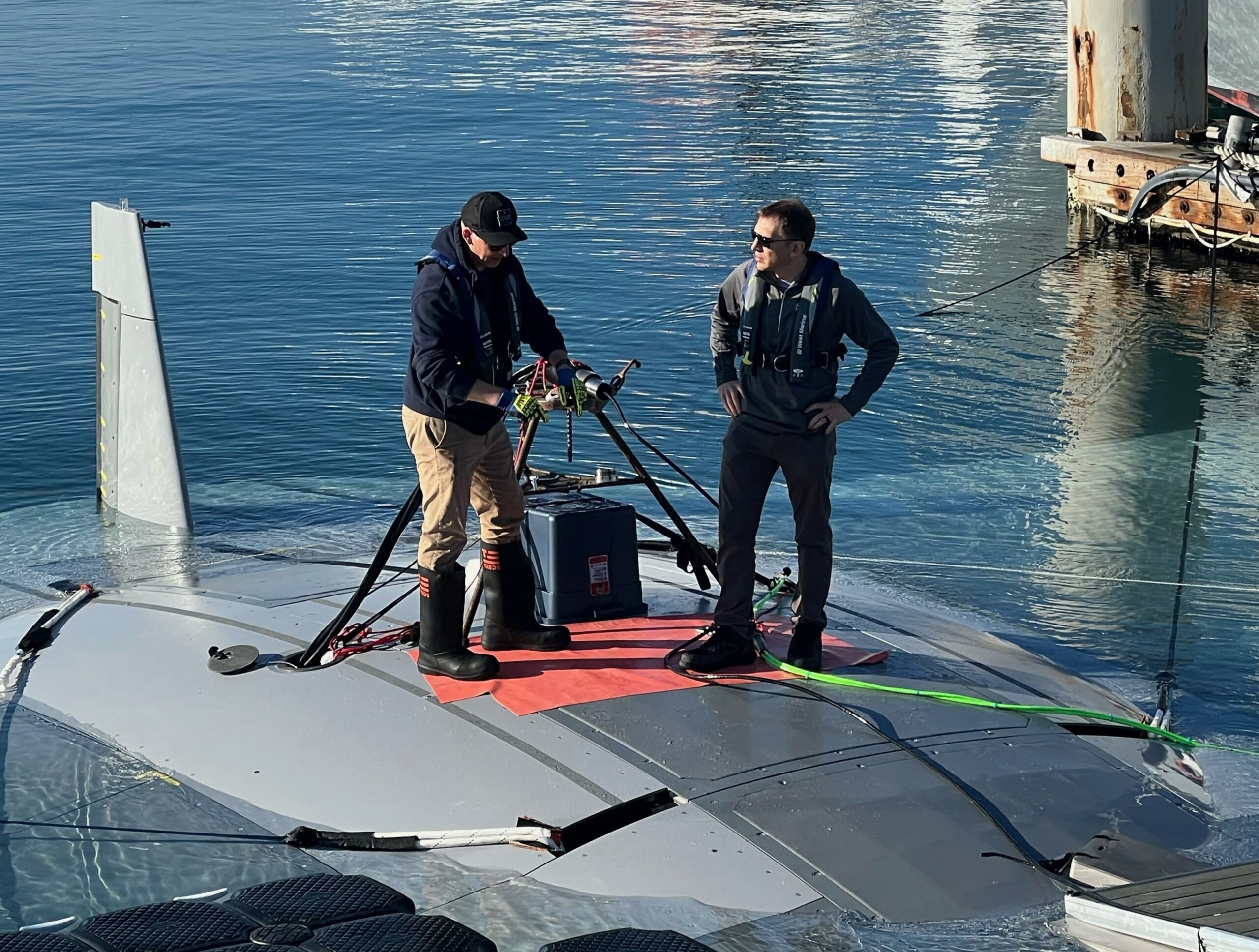 Manta Ray underwater drone