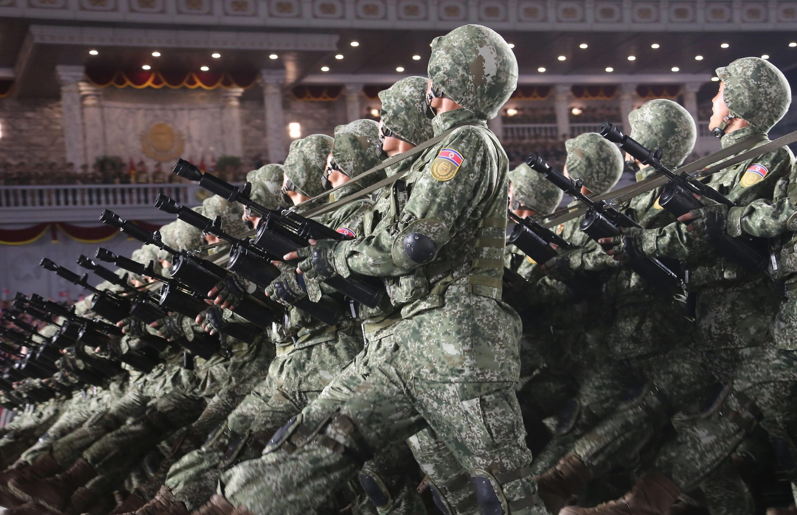 North Korean troops