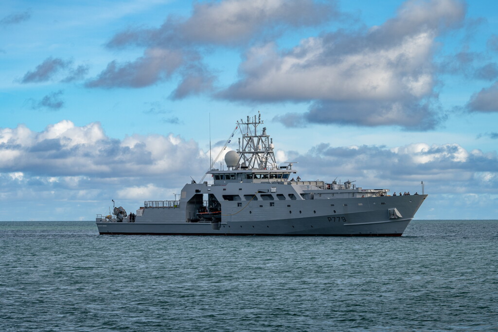 French Navy's first Félix Éboué-class ship, the Auguste Bénébig (P779)