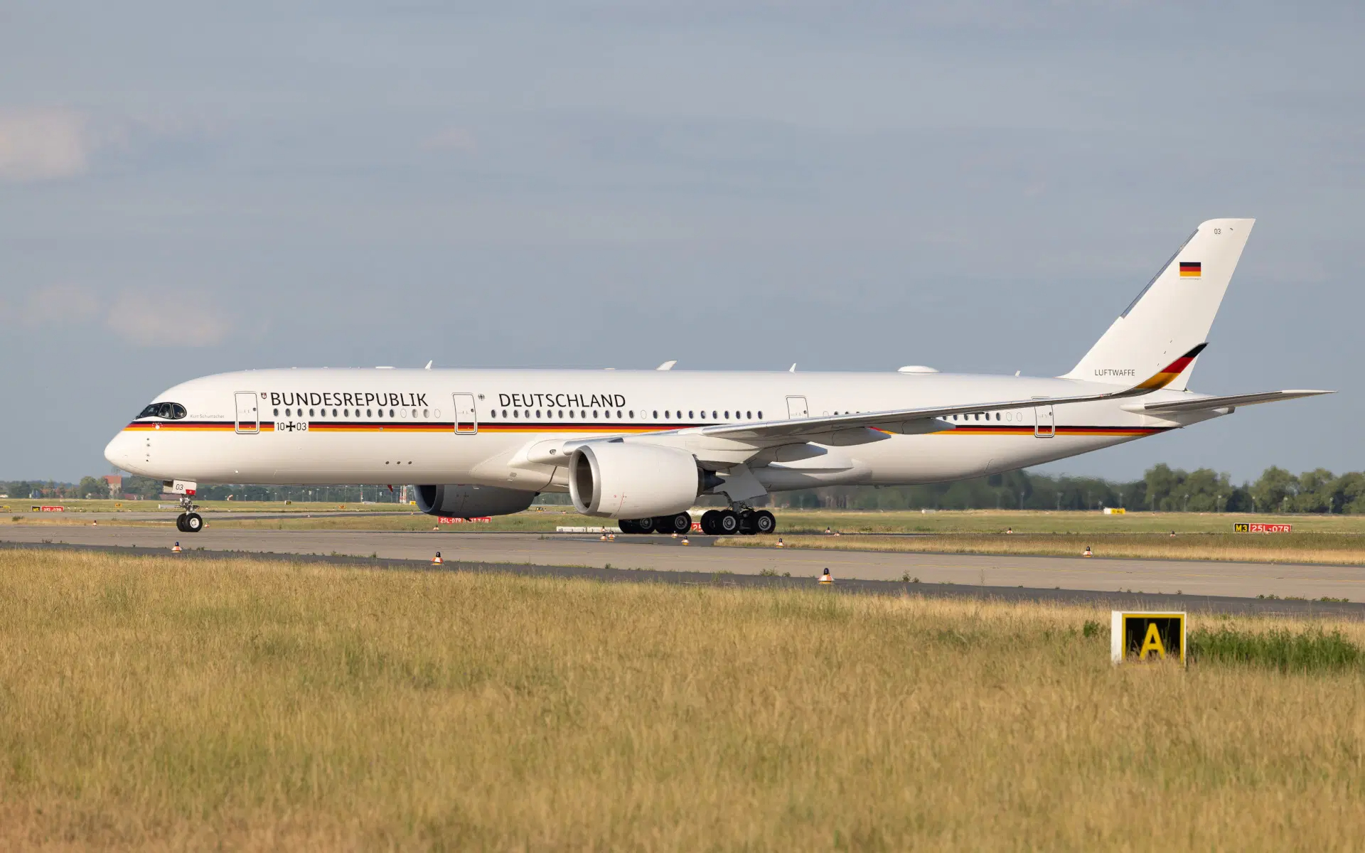German Air Force's third and final Airbus A350 aircraft 