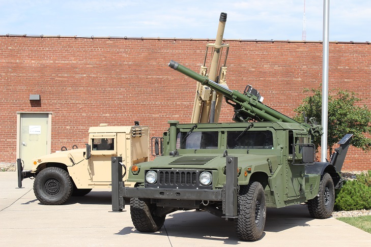 Humvee 2-CT Hawkeye mobile howitzer system