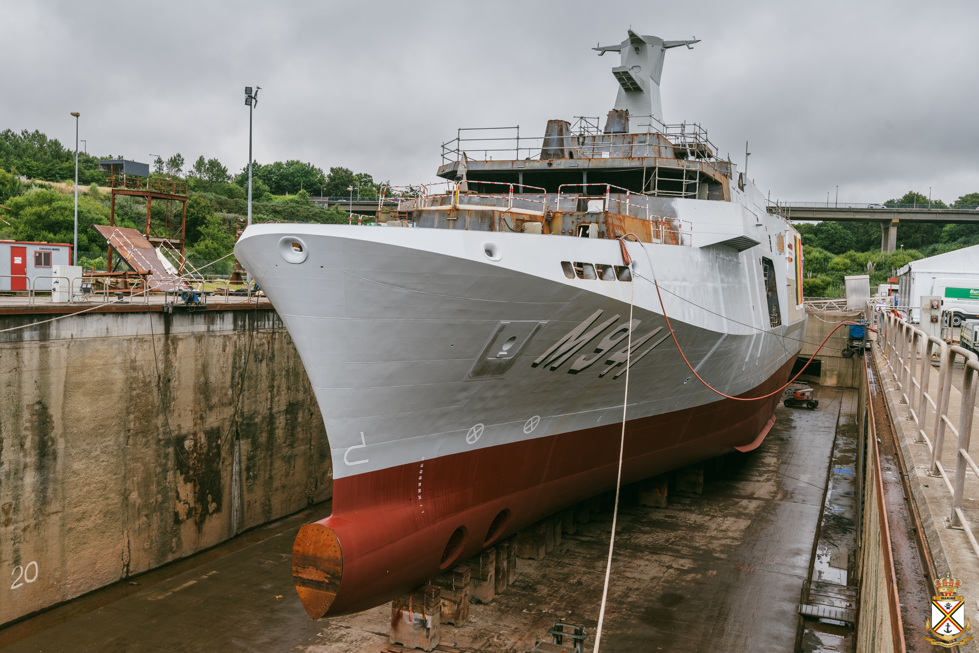 Tournai, the third ship of a mine countermeasure (MCM) vessel program between the Belgian Navy and the Royal Netherlands Navy