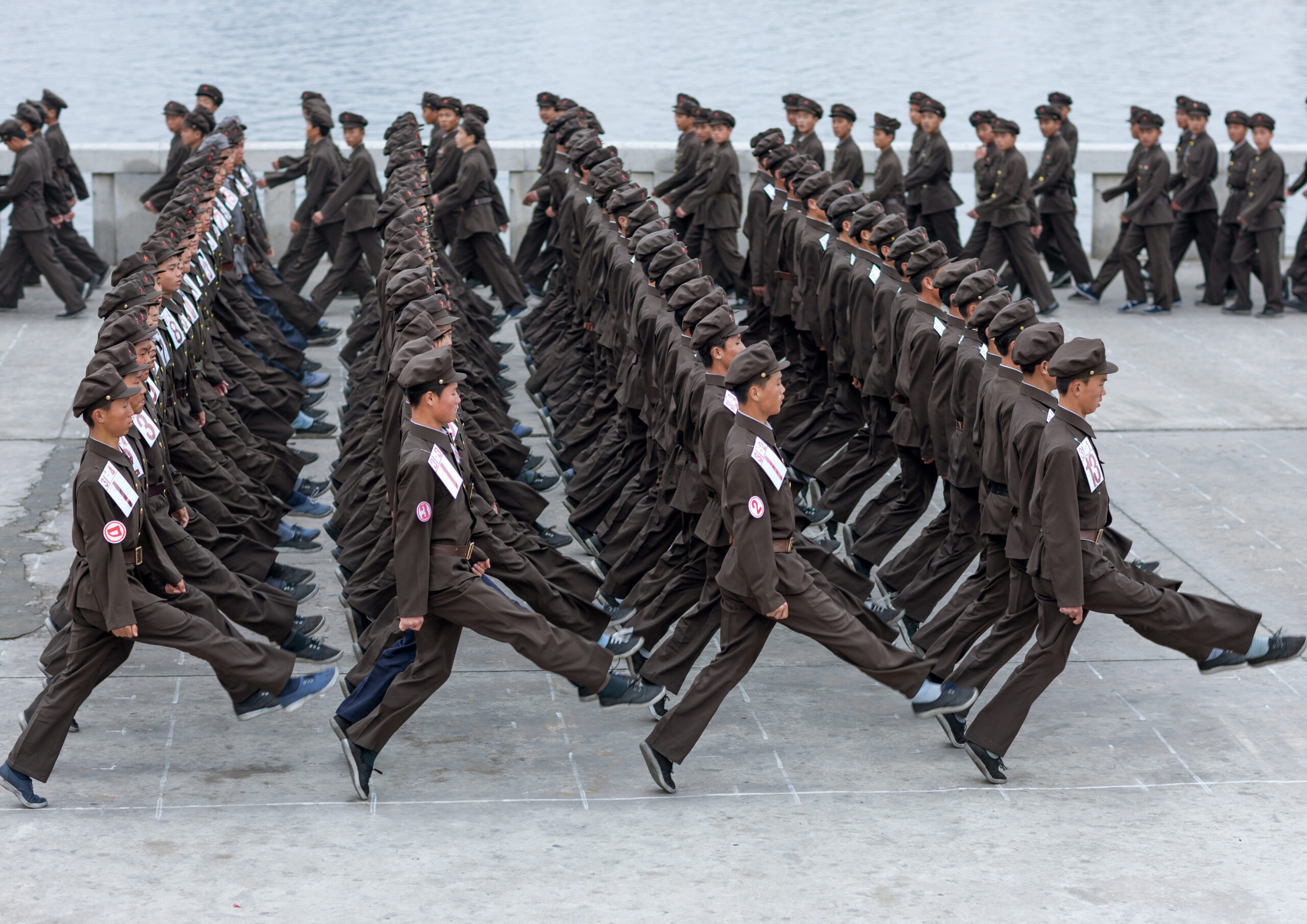 North Korean troops