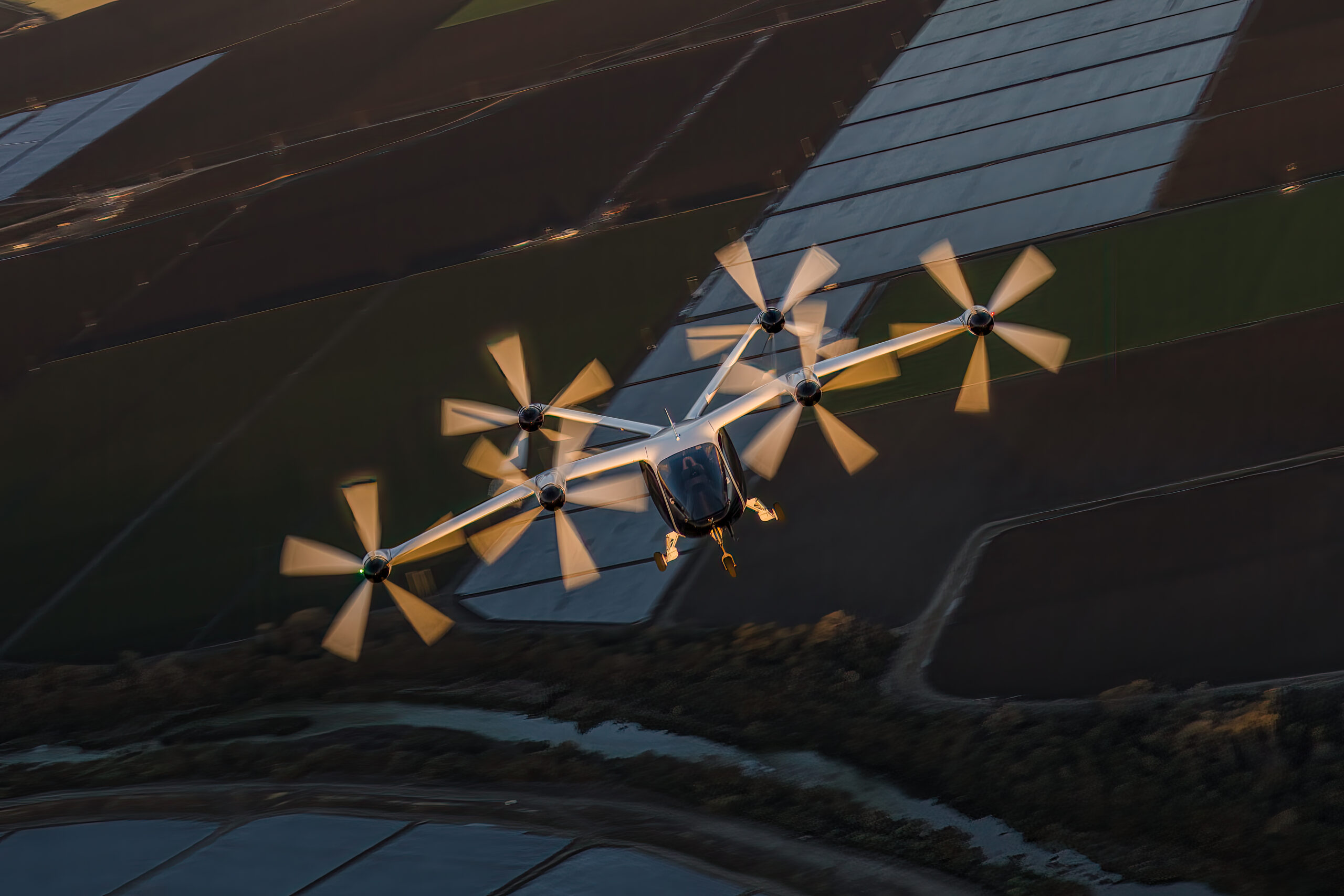 Electric vertical takeoff and landing air taxi
