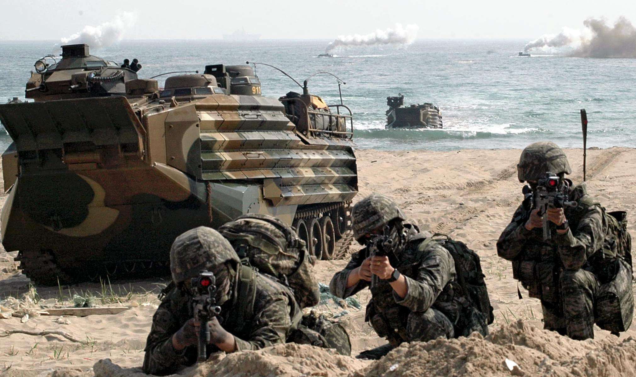 South Korean soldiers