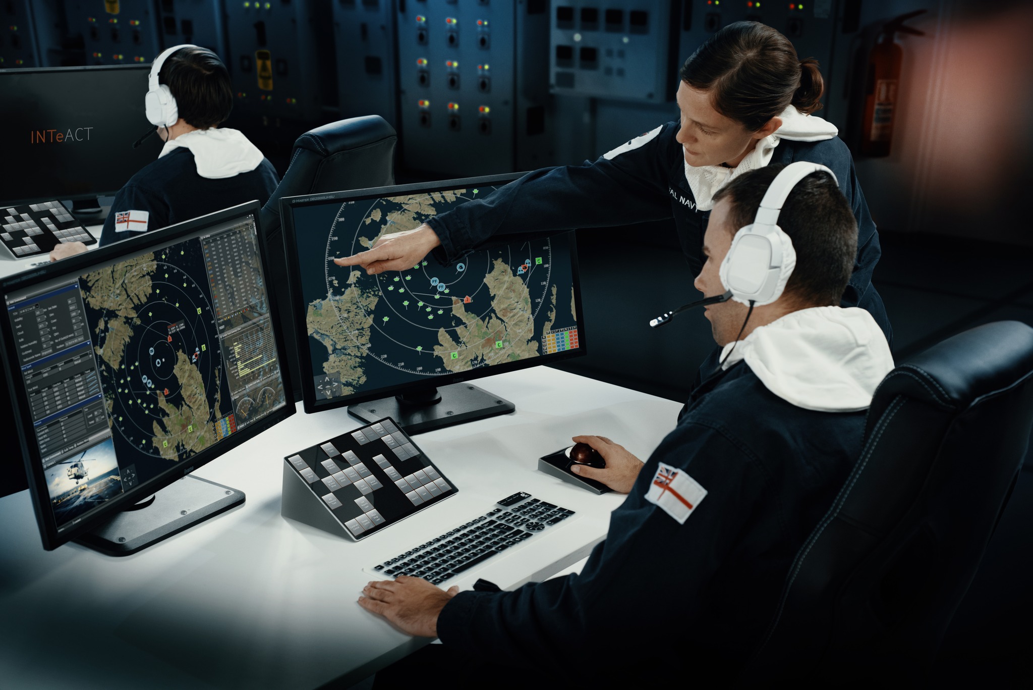 A UK Royal Navy team operating a combat management system. Photo: UK Ministry of Defence