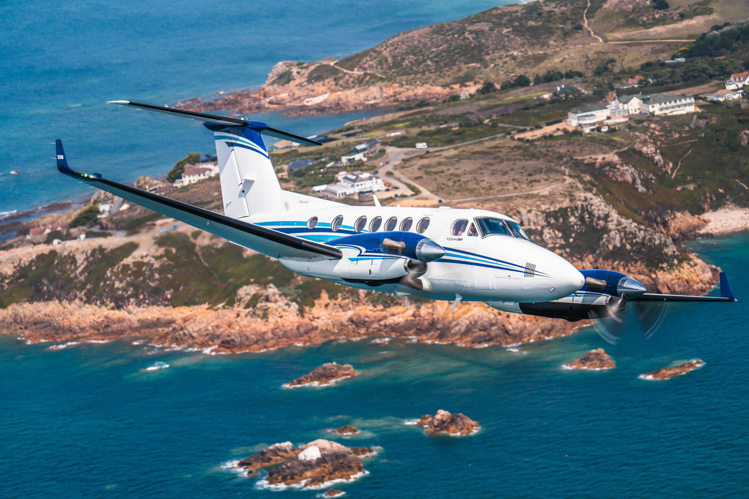 The Beechcraft King Air 260 in flight