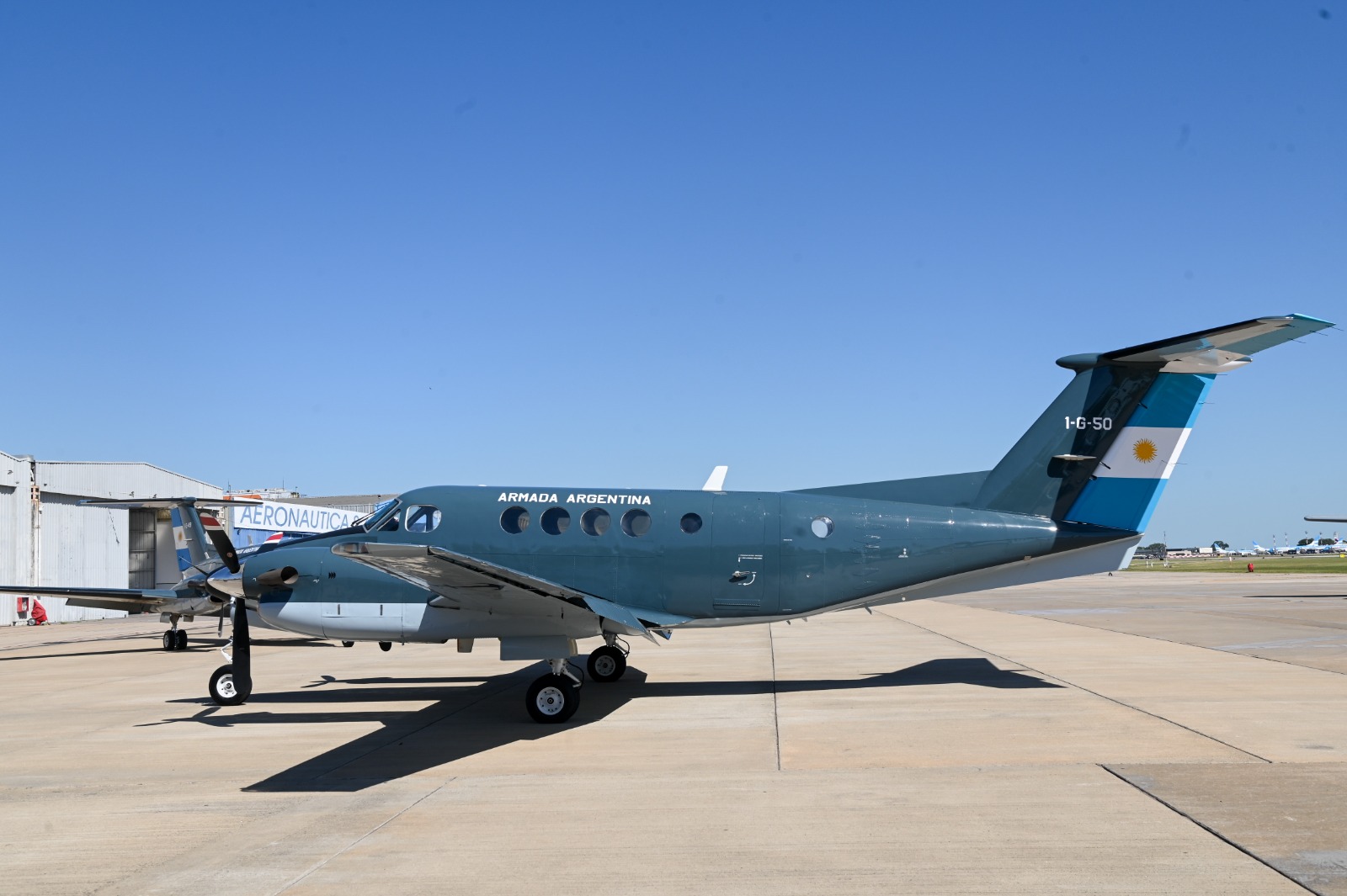 Beechcraft TC-12B Huron.