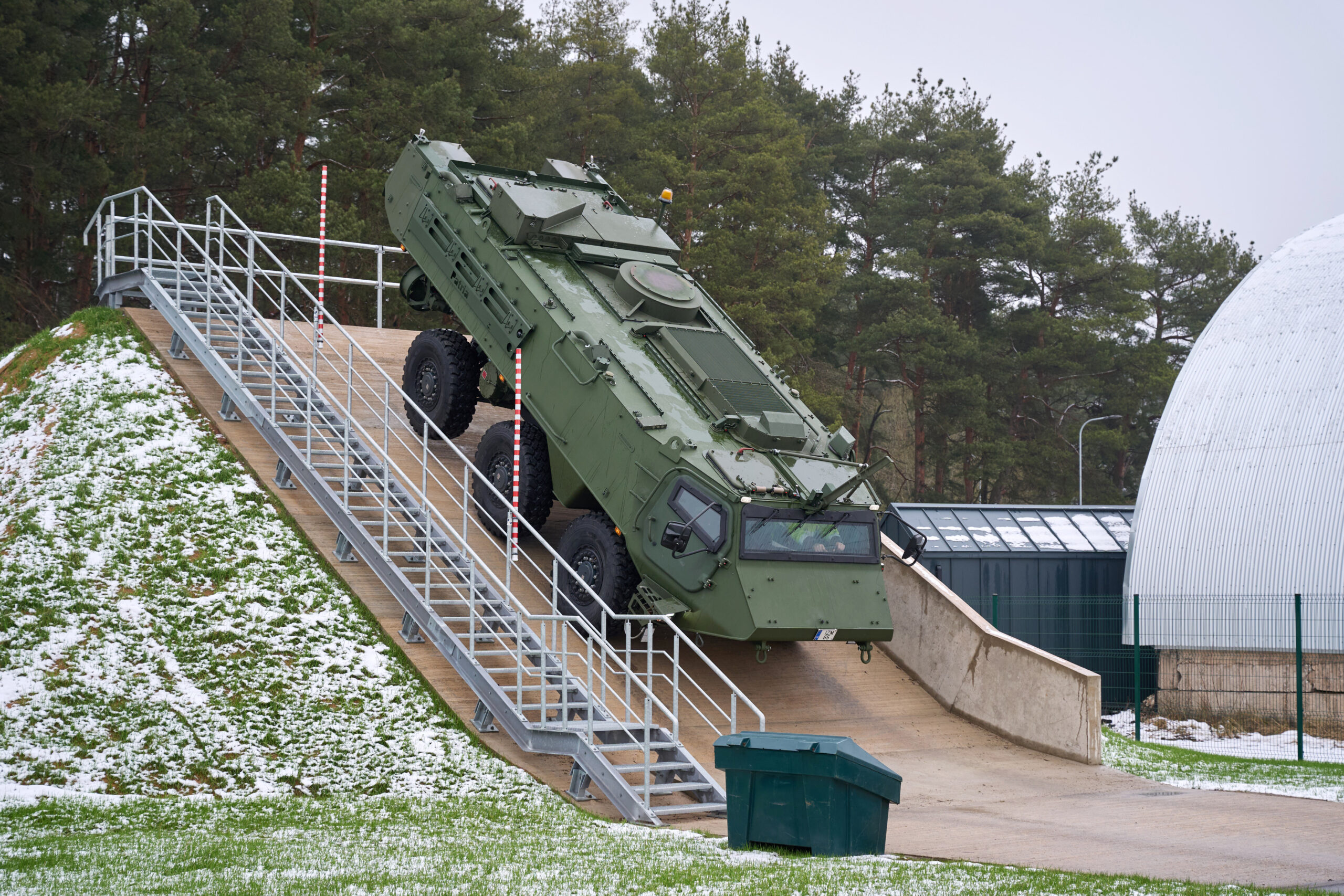 Testing of Valmiera-produced “Patria” 6x6 armored personnel carriers on public roads begins Test drives of the 