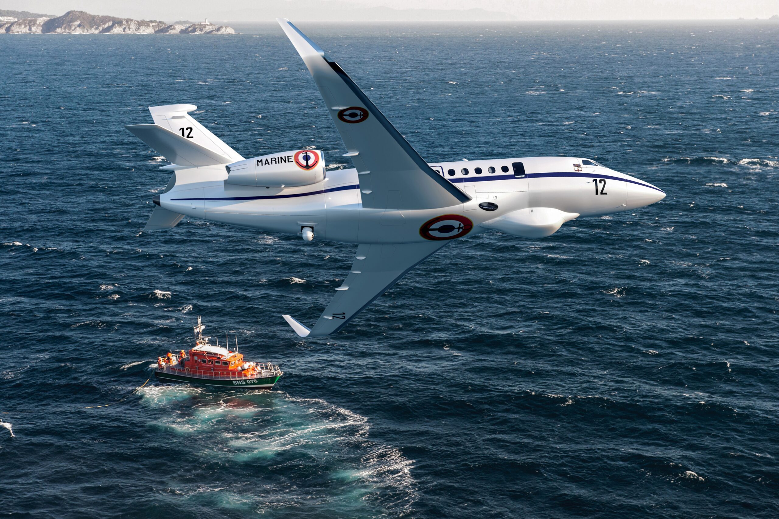 Falcon 2000LXS Albatros aircraft. Photo: ERIDIA Studio/Dassault Aviation